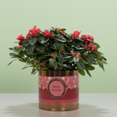 Azalea Roja + Maceta Gratis