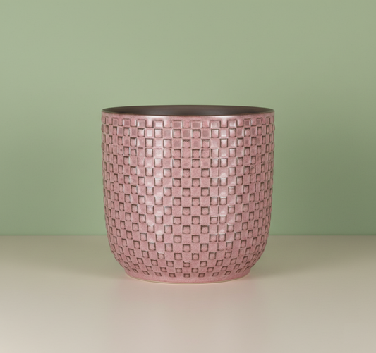 Dusty Pink Mosaic Planter