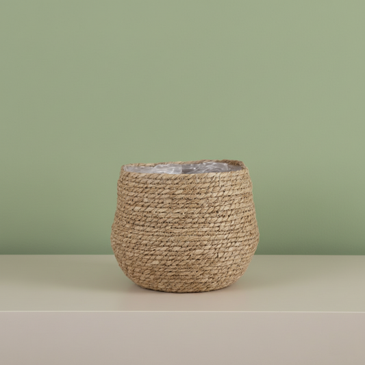 Woven Natural Basket Planter