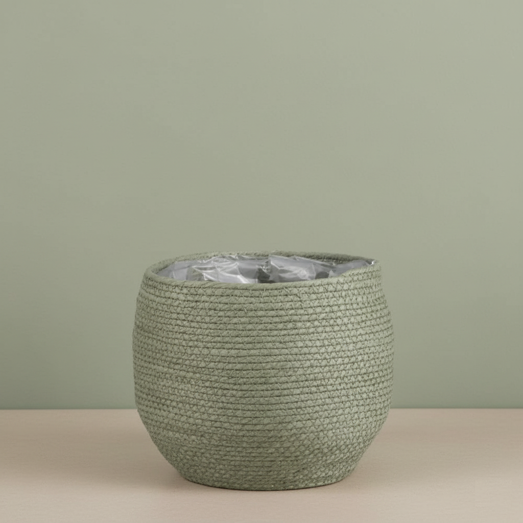 Woven Natural Basket Planter