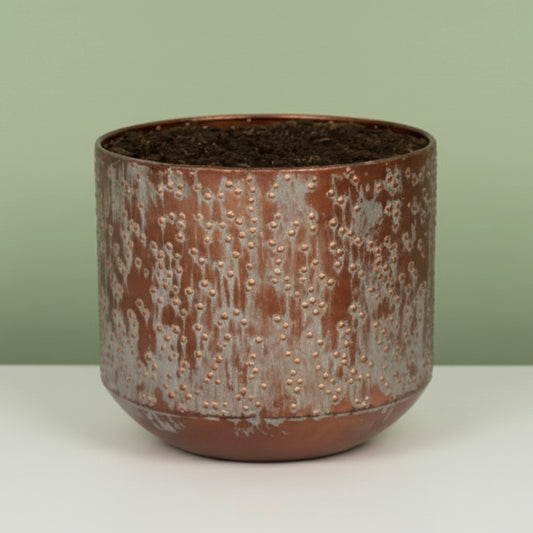 Textured Copper Planter