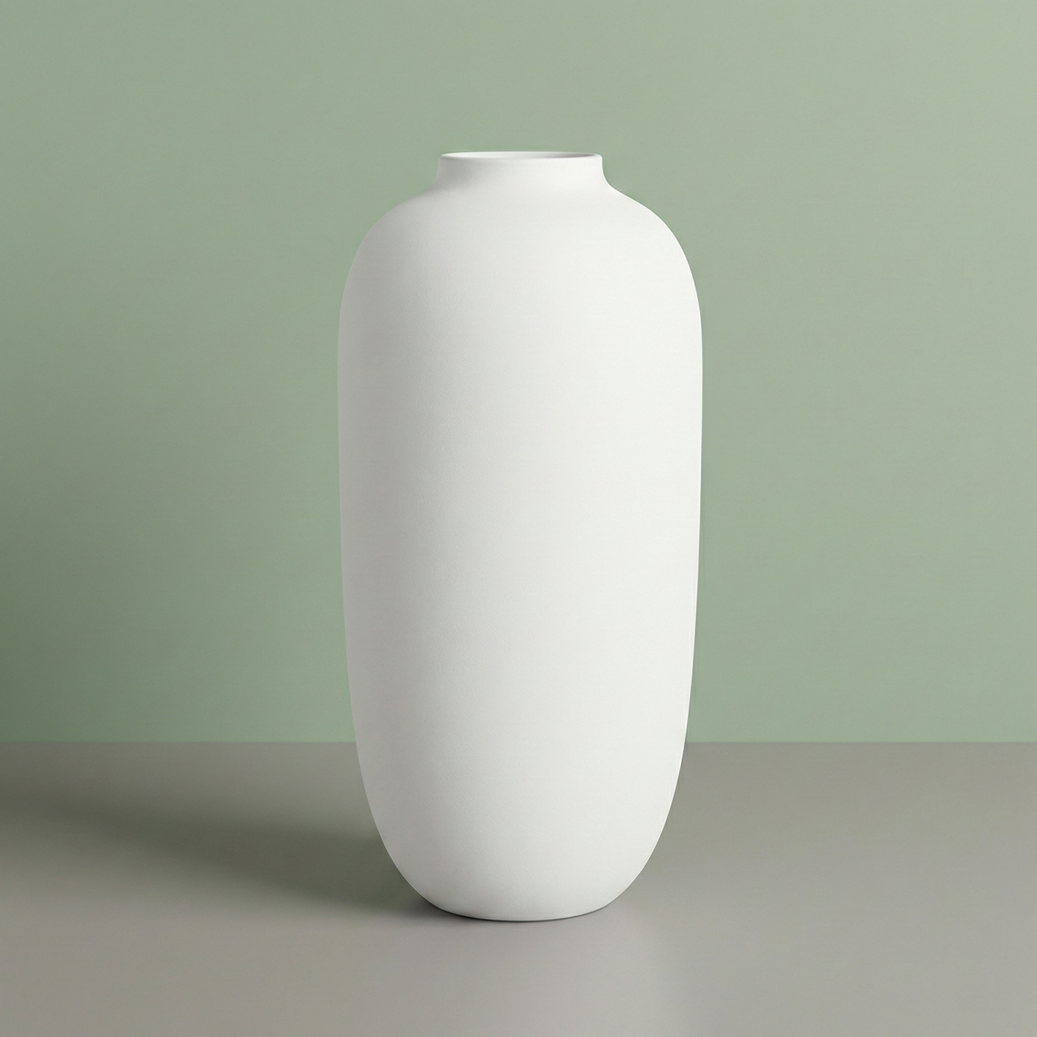 Jarrón de Cerámica Organic Design - Blanco Puro