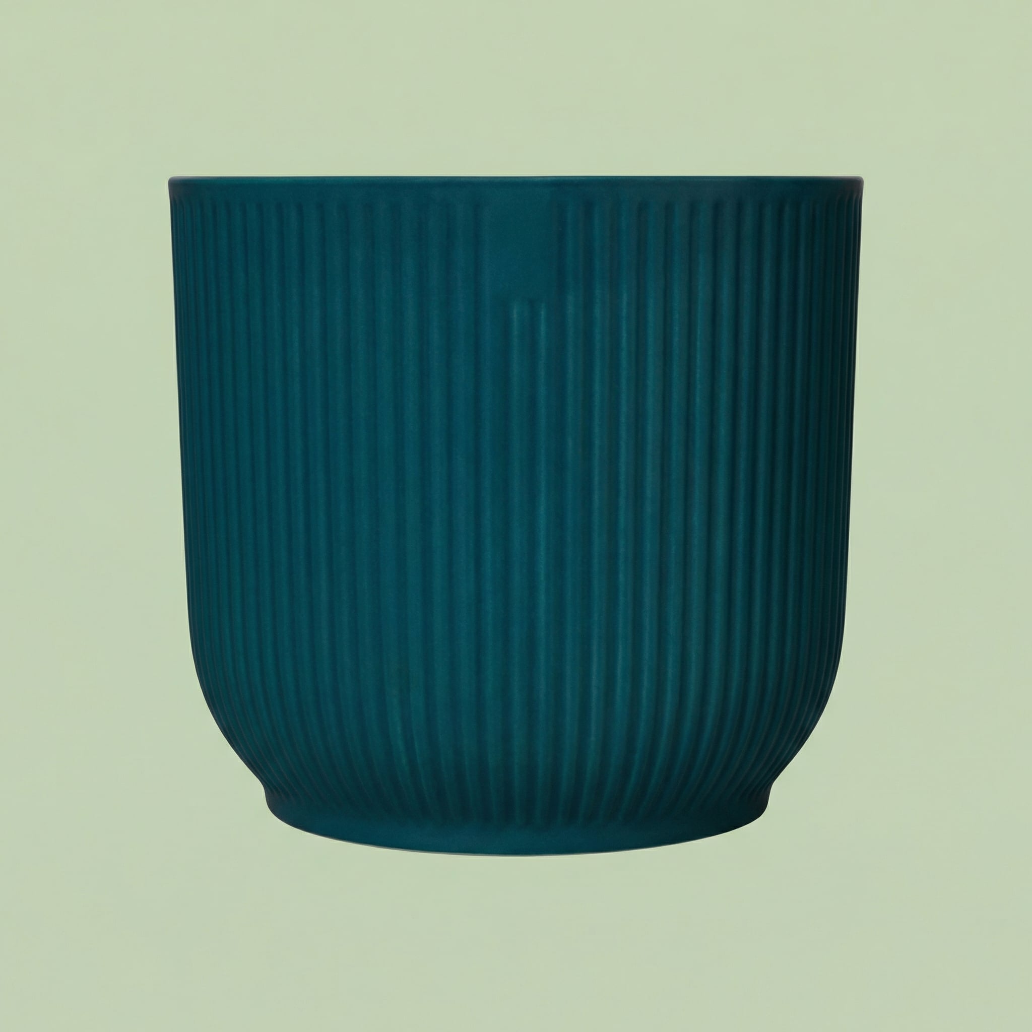 Ribbed Texture Planter - Blue 14 cm - pots
