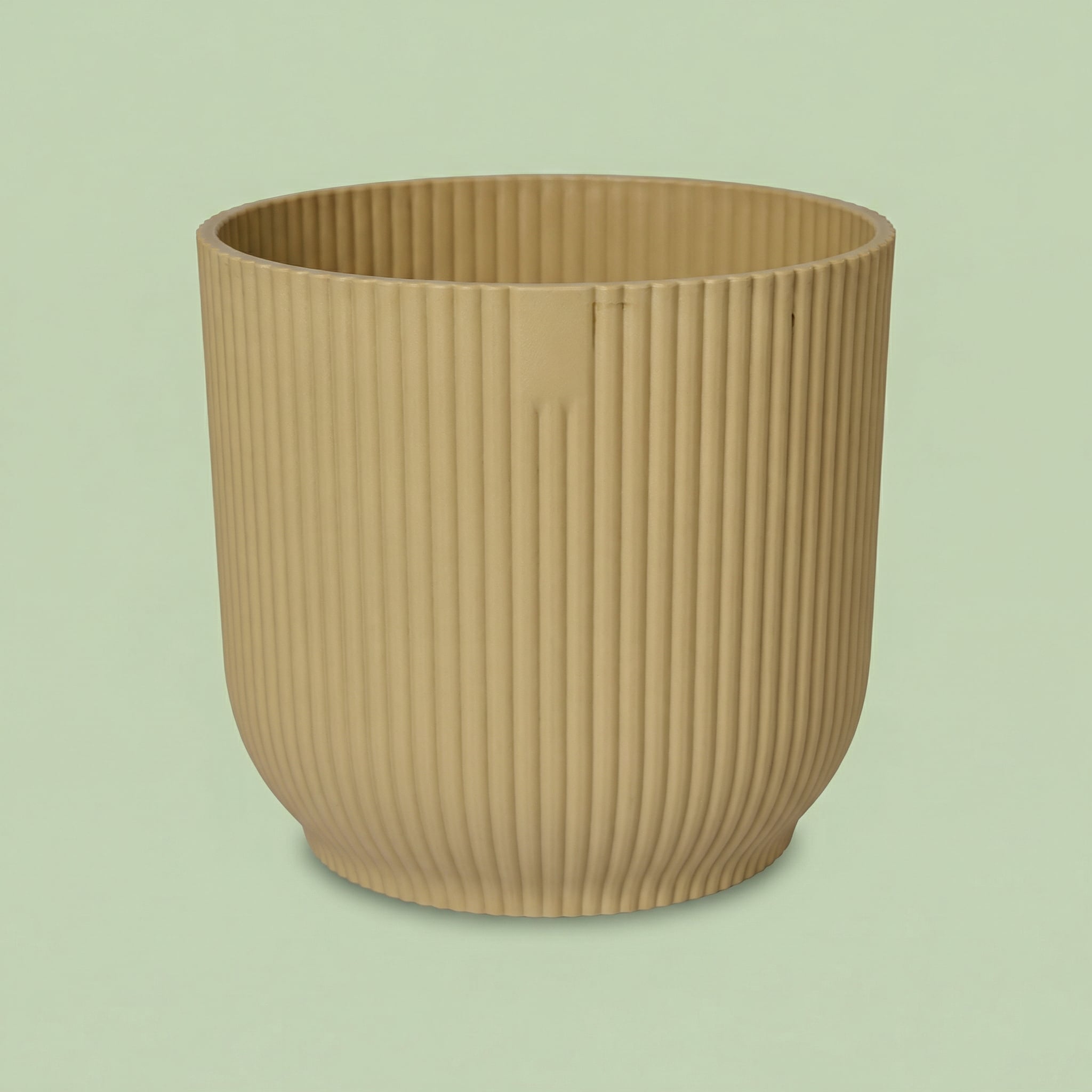 Ribbed Texture Planter - Yellow 14 cm - pots